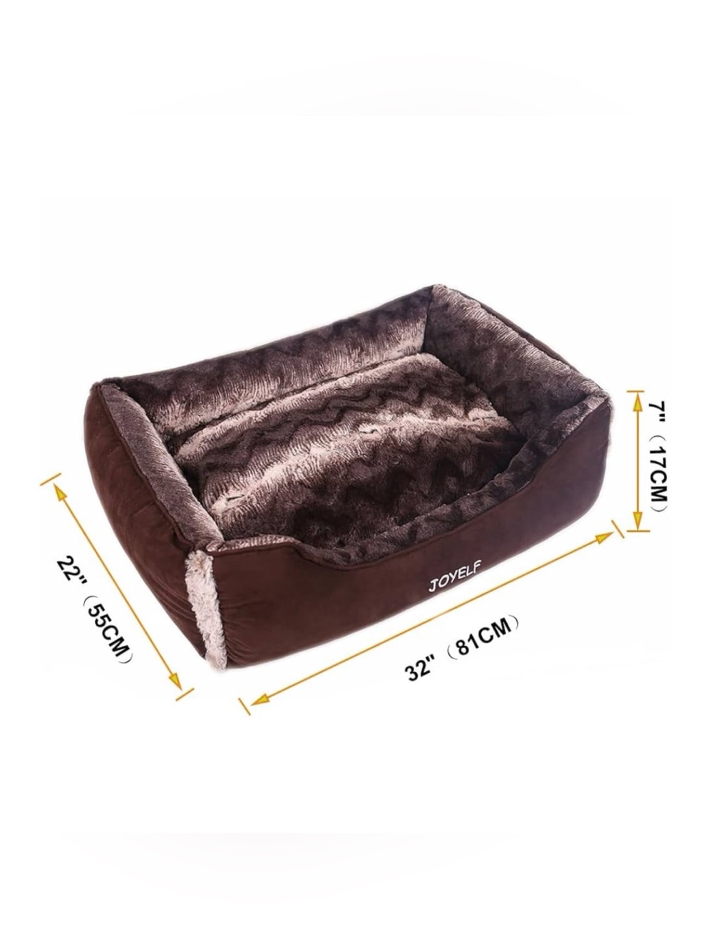 Joyelf Medium Dog Bed Orthopedic with Washable Cover